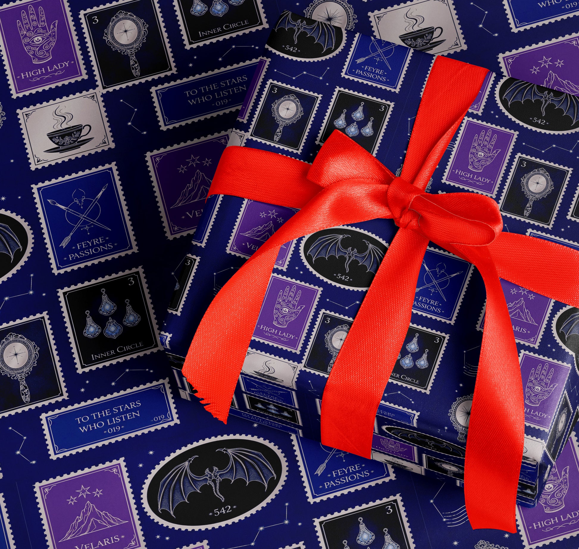 Velaris Stamp Wrapping Paper - MagicMerchEmporium