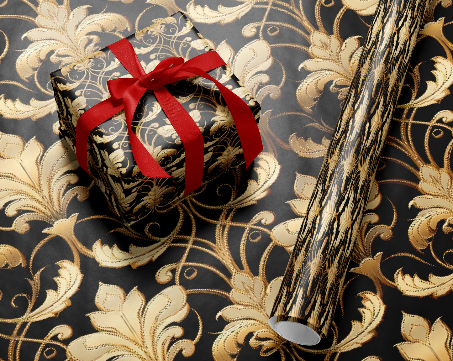Black Luxe Wrapping Paper