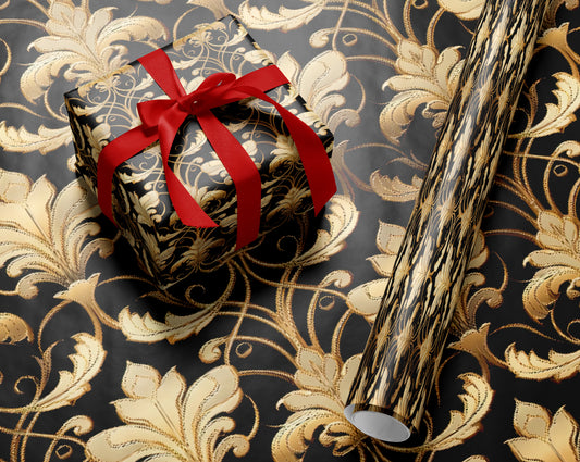 Black Luxe Wrapping Paper
