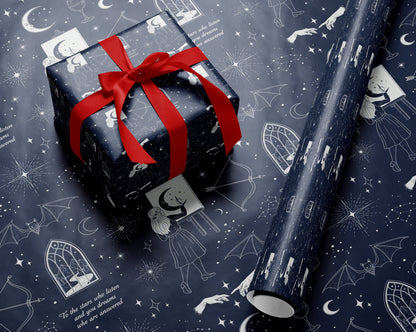 ACOTAR Velaris Stars Wrapping Paper - MagicMerchEmporium