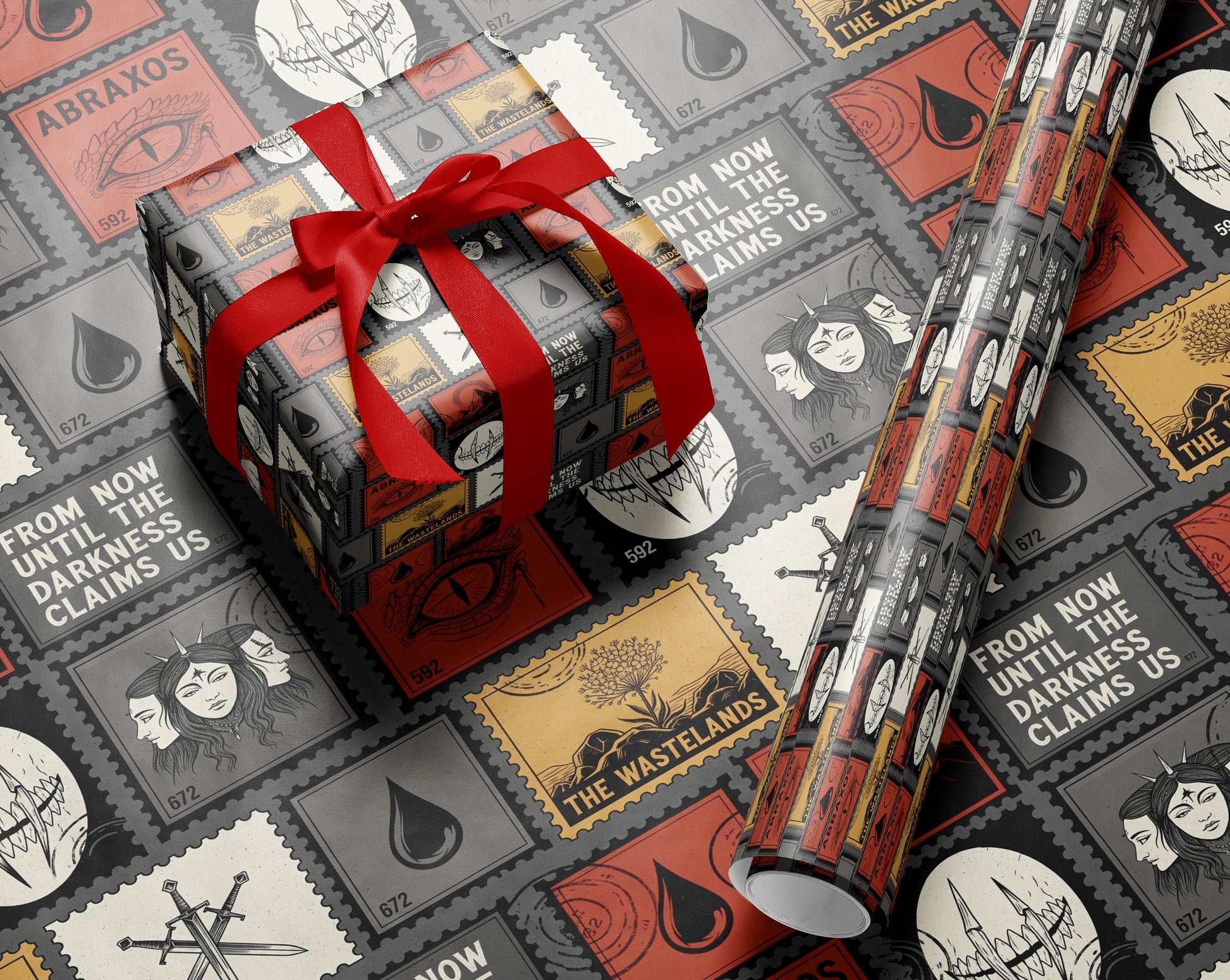 Abraxos Wastelands Wrapping Paper - MagicMerchEmporium