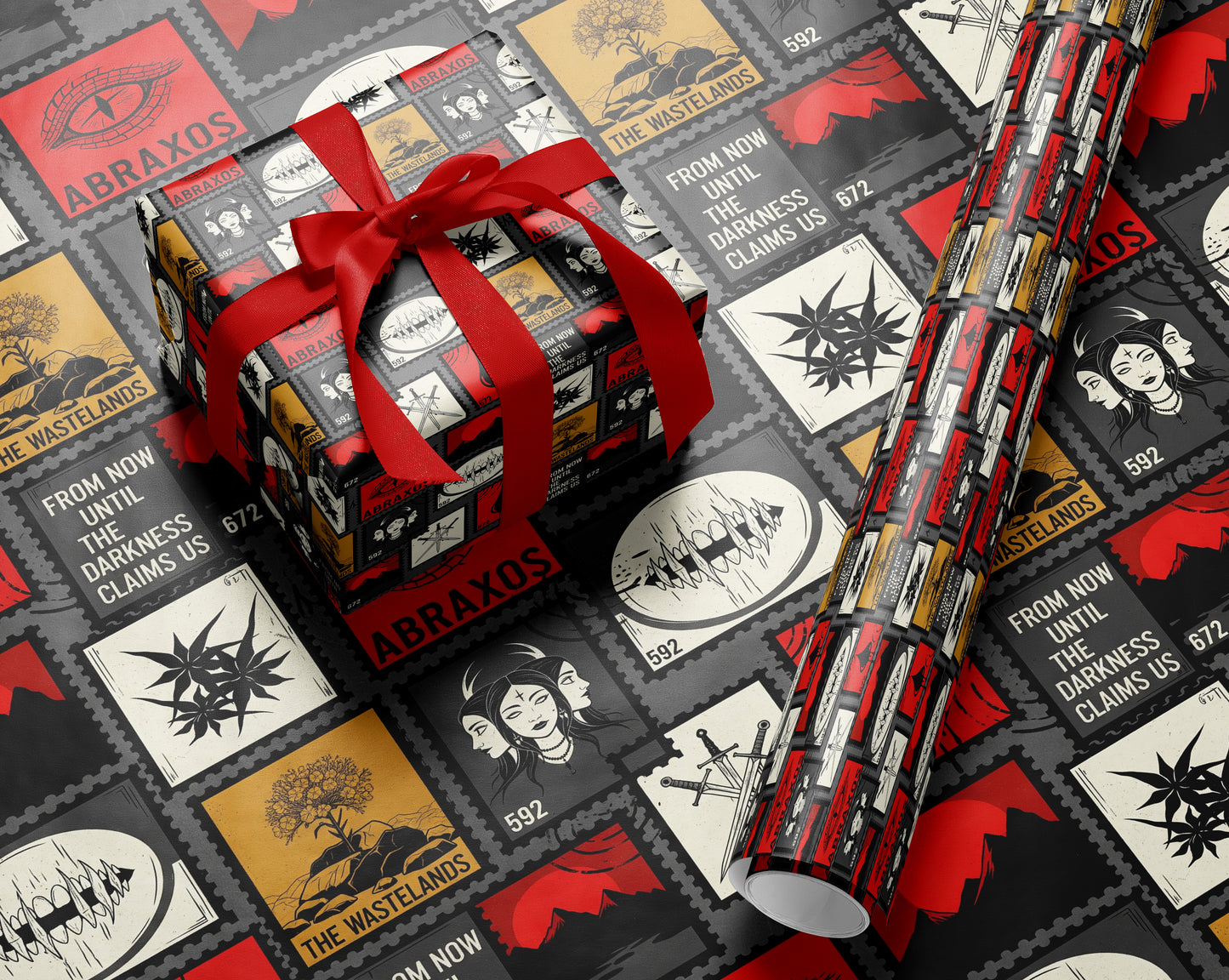Throne of Glass Abraxos Wrapping Paper - MagicMerchEmporium