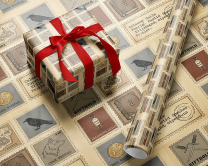 Throne of Glass Assassin’s Guild Wrapping Paper - MagicMerchEmporium