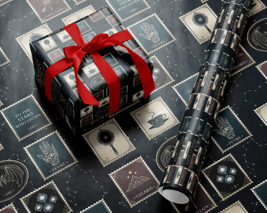 Feyre Stamps Wrapping Paper - MagicMerchEmporium