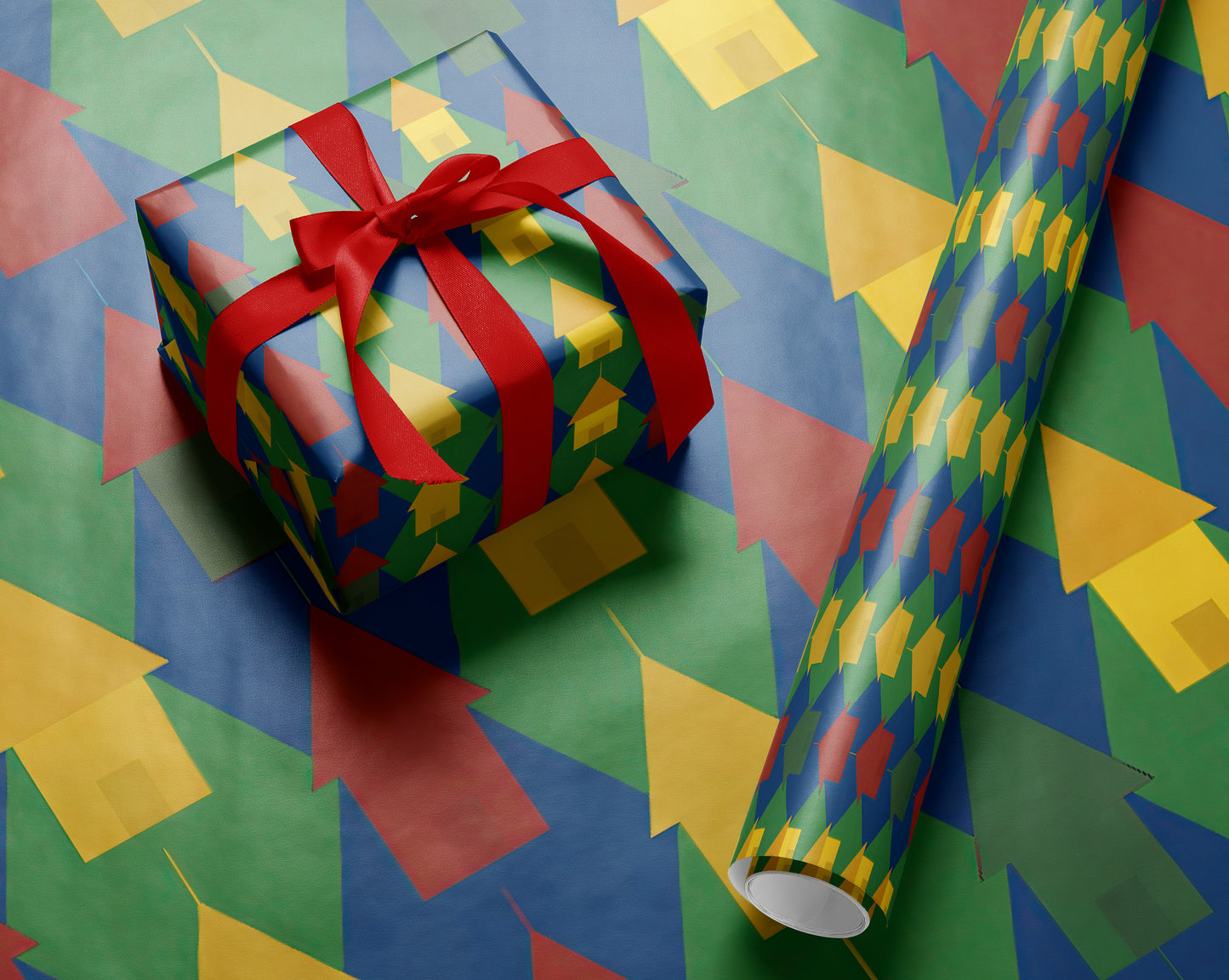 Wizard Houses Pattern Wrapping Paper