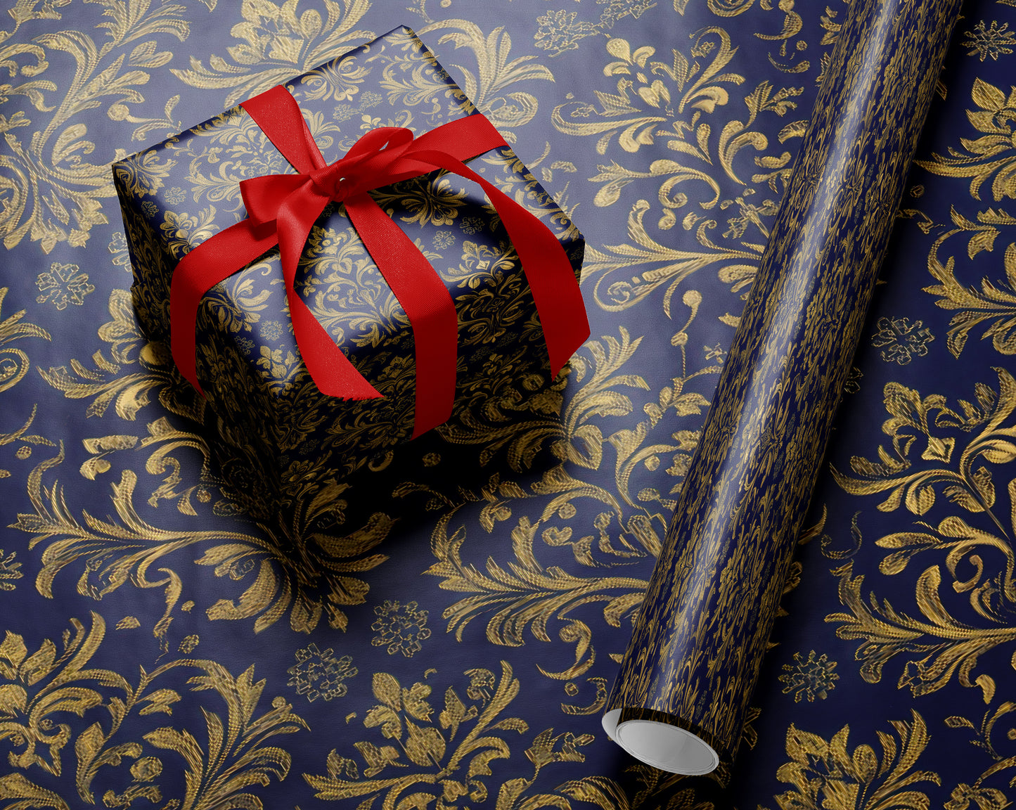 Luxury Baroque Ornament Wrapping Paper