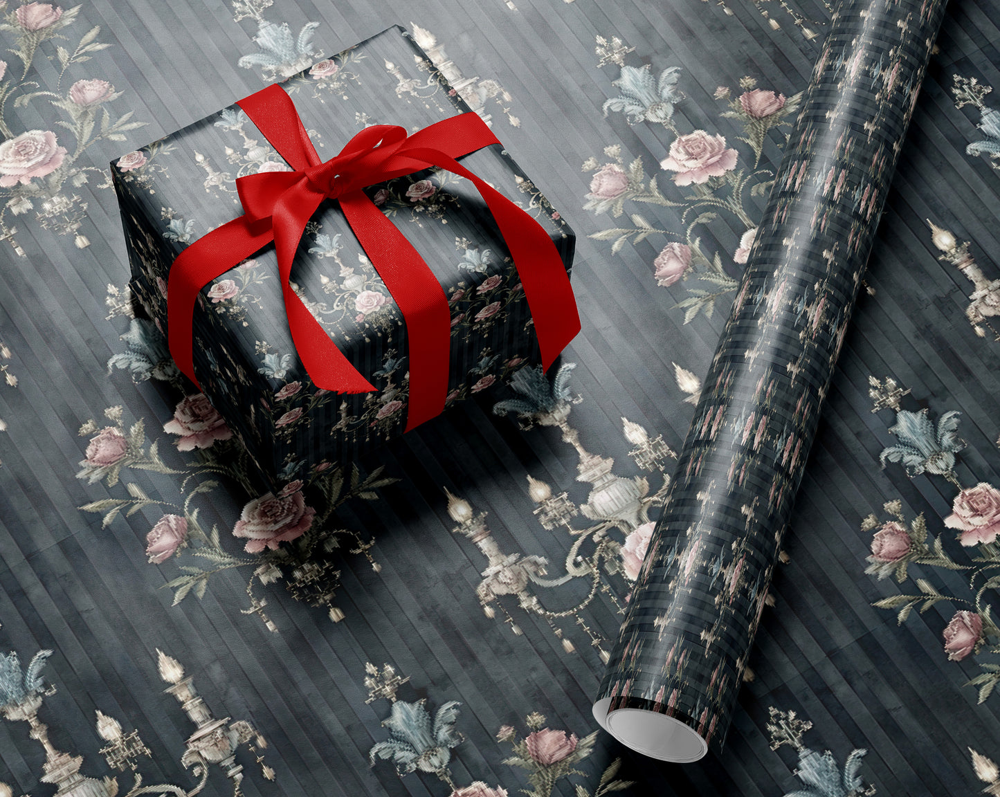 Regal Chandelier Pattern Wrapping Paper