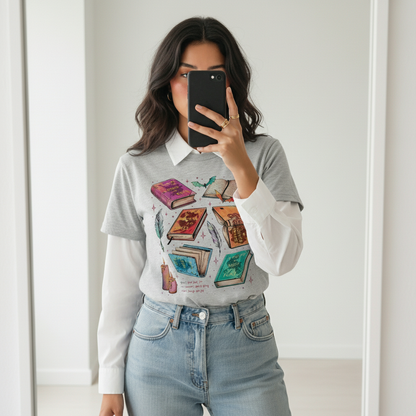 ACOTAR Book Stack Tee