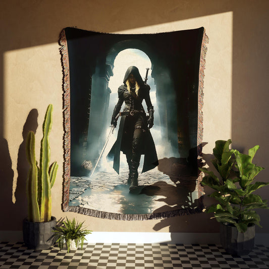 ⚔️ Aelin Galathynius Woven Tapestry Blanket | Throne of Glass & Fantasy Merch 🐉