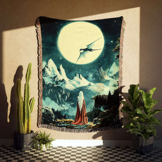 🌙 Throne of Glass Inspired Tapestry Throw Blanket