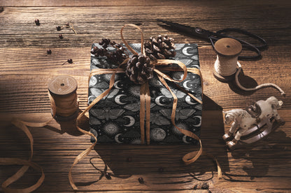 Mystic Moon Phases Wrapping Paper
