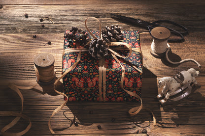 Scandinavian Folk Art Wrapping Paper
