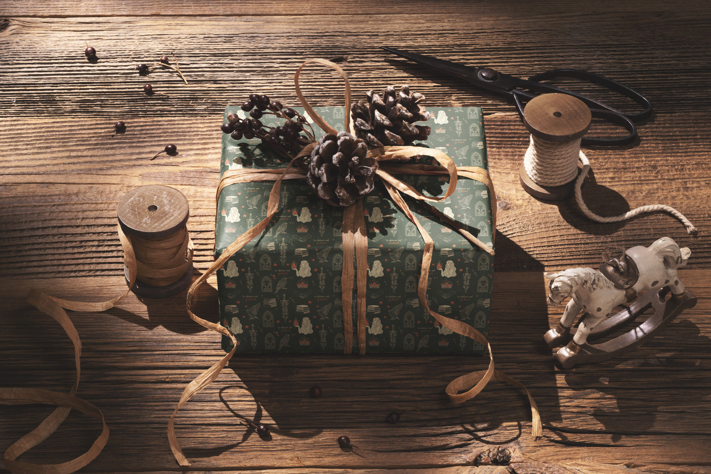 Light Green Aelin Galathynius Wrapping Paper - MagicMerchEmporium