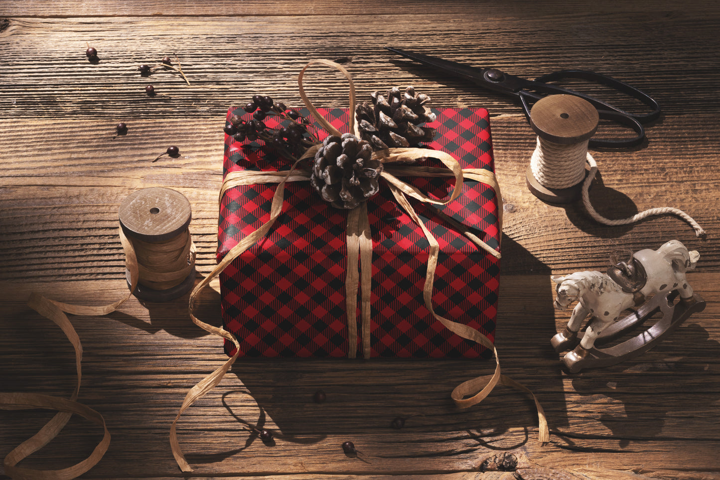 Red Buffalo Plaid Wrapping Paper