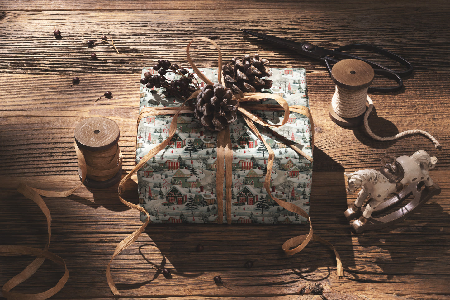 Christmas Village Wrapping Paper