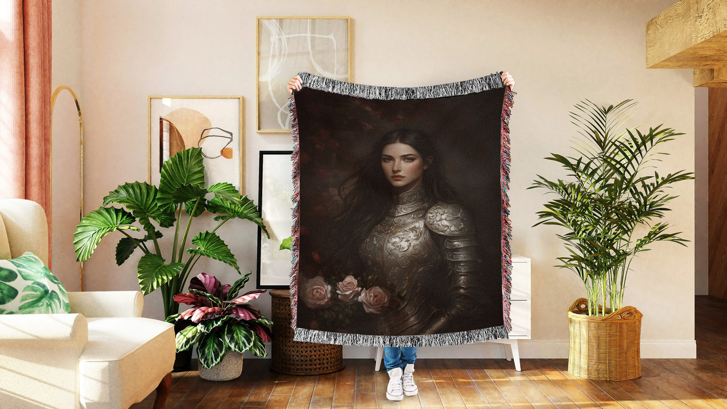 🖤 Dark Academia Knight Woven Tapestry