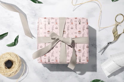 Romantasy Fireheart Wrapping Paper - MagicMerchEmporium