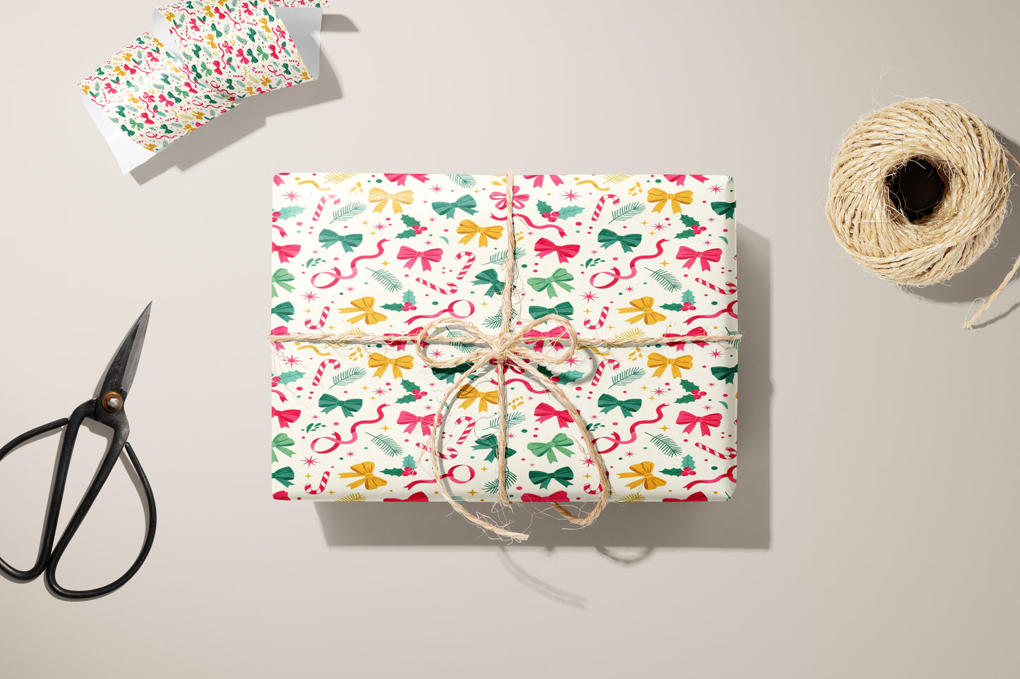 Colorful Holiday Wrapping Paper