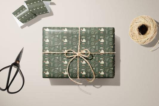 Light Green Aelin Galathynius Wrapping Paper - MagicMerchEmporium