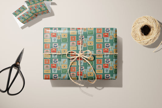 Terrasen Stamp Wrapping Paper - MagicMerchEmporium