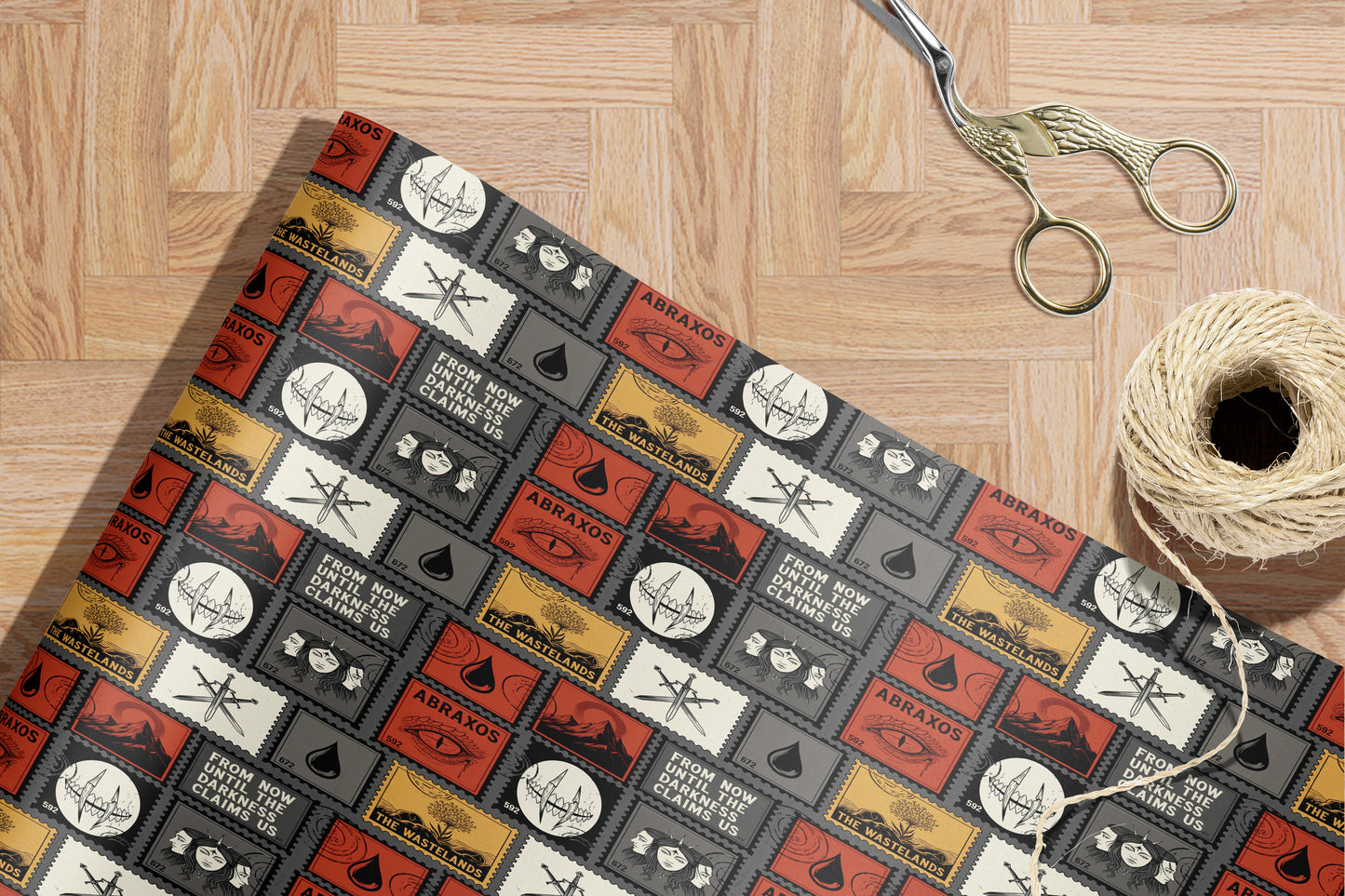 Abraxos Wastelands Wrapping Paper - MagicMerchEmporium