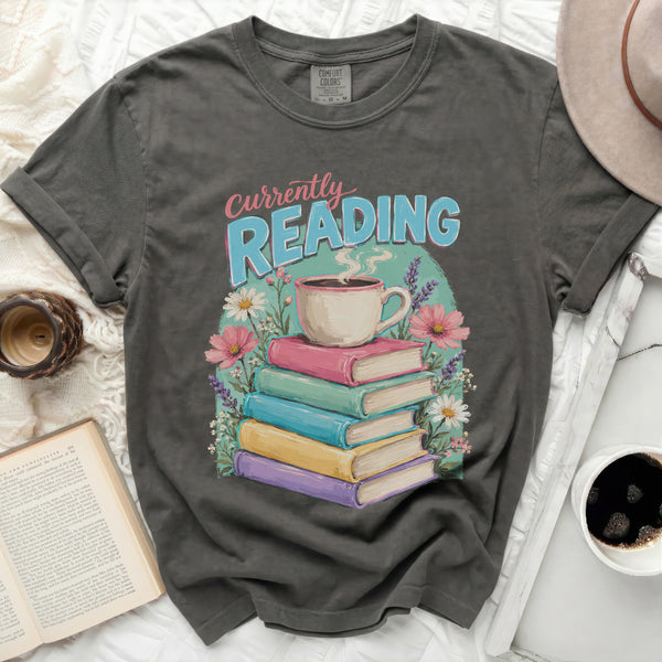 Currently Reading Tee in Pepper