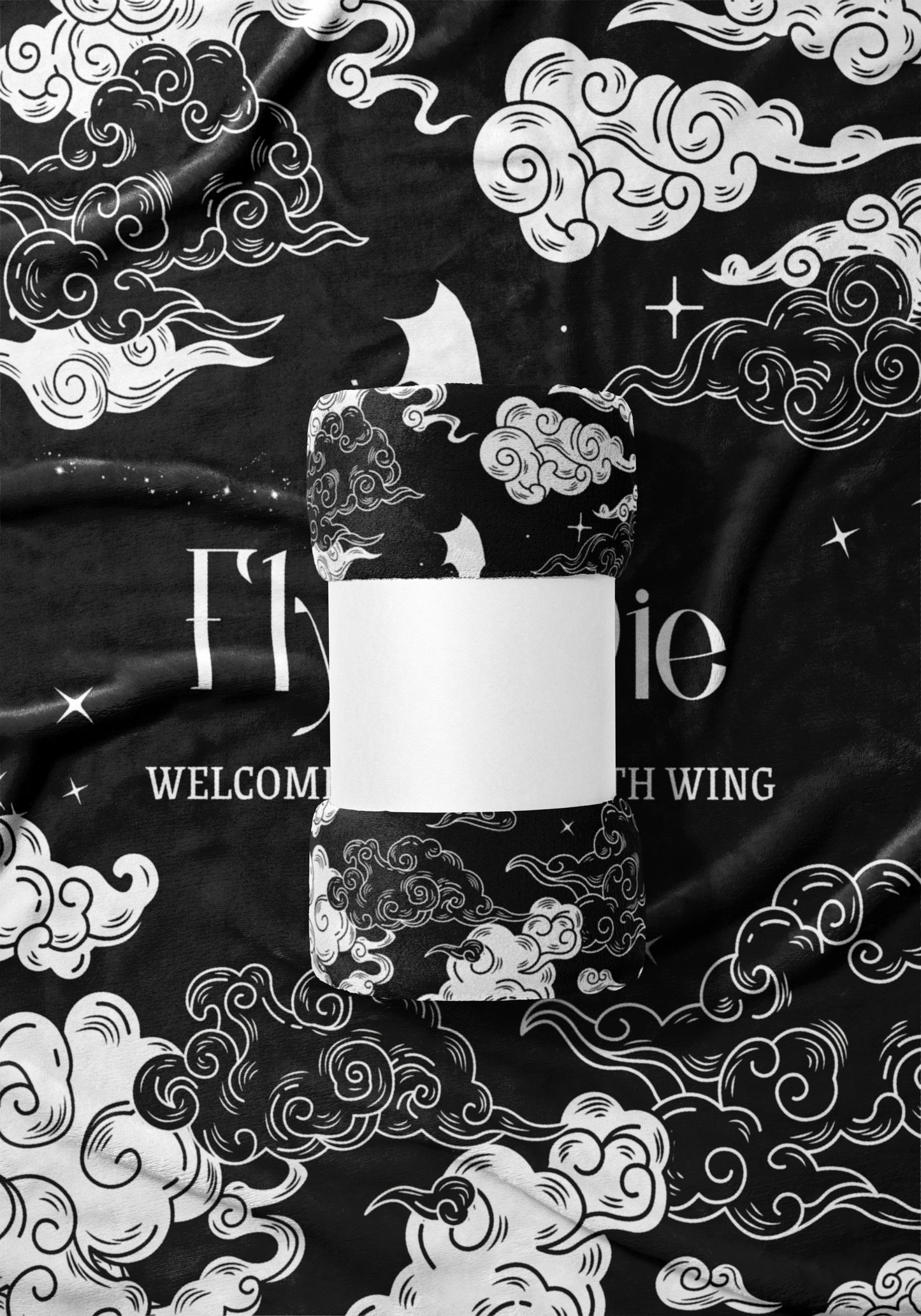 Welcome to the North Wing Black and White Blanket