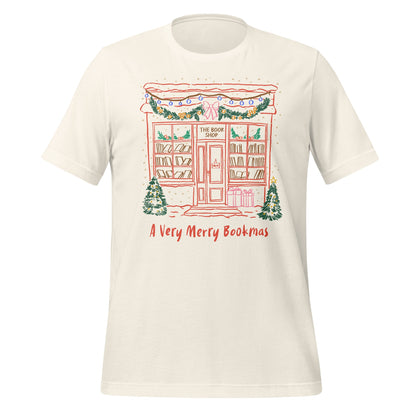 A Very Merry Bookmas Festive Book Shop Graphic T-Shirt