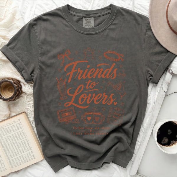 Friends to Lovers Story Tee in Pepper
