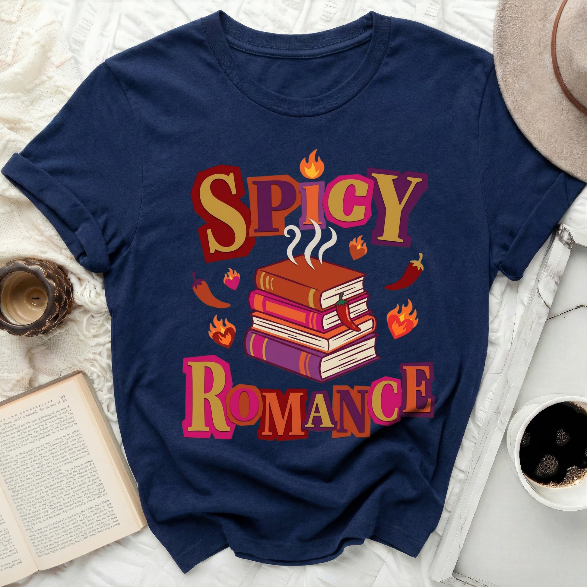 SPICY ROMANCE Books Chili Peppers Fire Flames product type