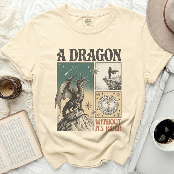 Fourth Wing Inspired Dragon Tee in Ivory
