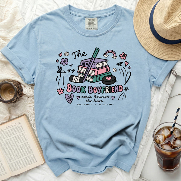 The Book Boyfriend Tee in Chambray