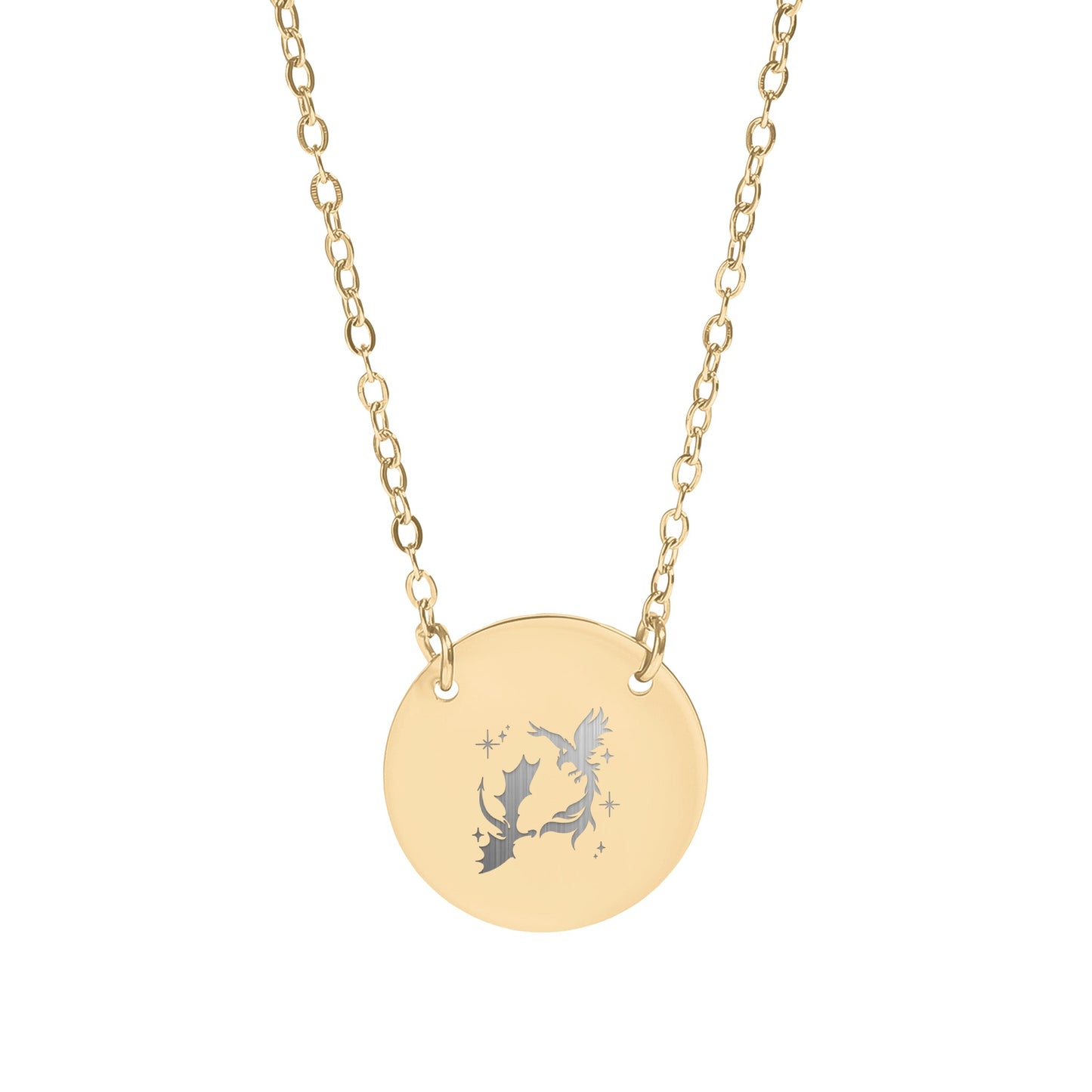 Elegant Gold Pendant Necklace with Star Accents