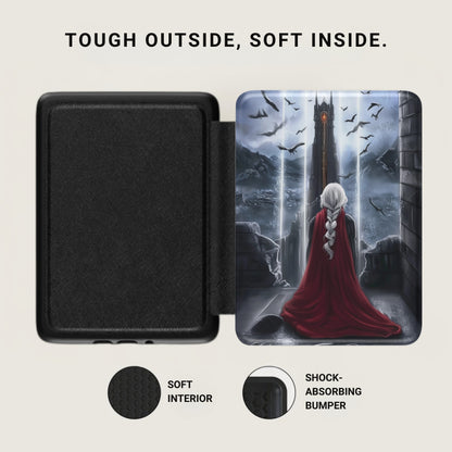 Tough Outside Soft Inside Dark Fantasy Art E-Reader Case product type