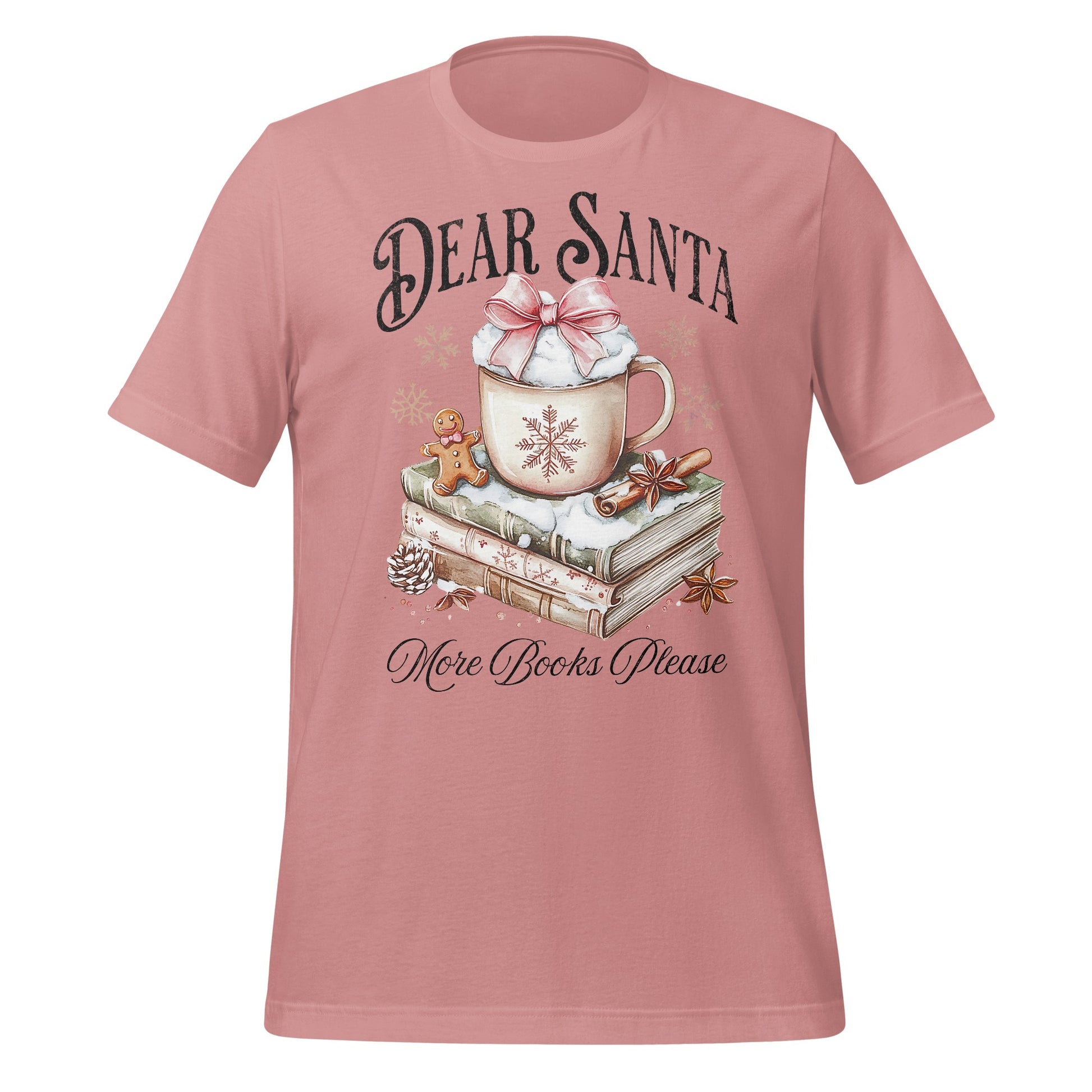 Dear Santa More Books Please Graphic T-Shirt