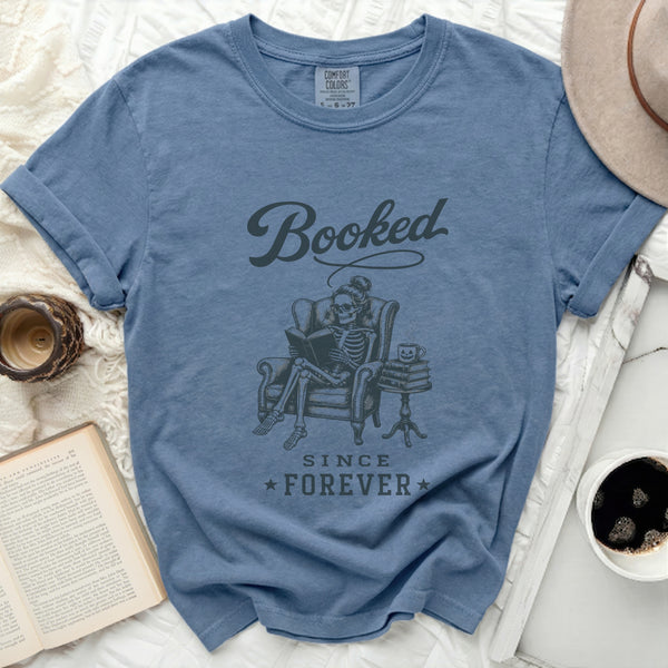 Booked Since Forever Tee in Blue Jean