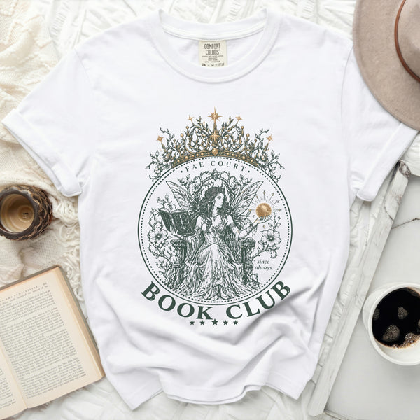 Fae Court Book Club Tee in White