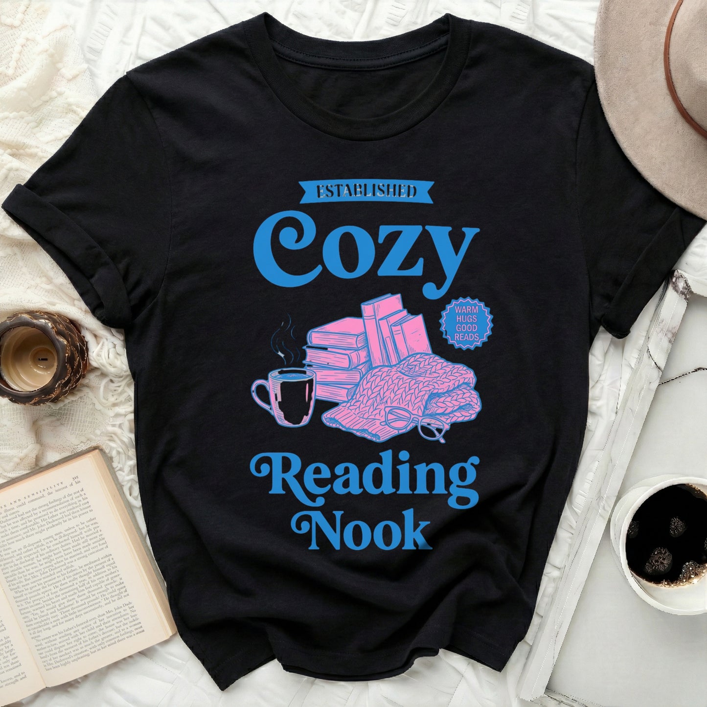 ESTABLISHED Cozy Reading Nook Enthusiast T-shirt product type
Cozy Reading
Reading Nook
Book Lover
Bookworm Gift
Literary Tee
Reader Shirt
Bookish Apparel
Bookish Gift
Coffee Lover
Tea Drinker
Cozy Vibes
Bibliophile Gift
Gift For Reader
Book Stack
Reading Shirt
Comfort Clothes
Aesthetic Shirt
Indie Reader
Reading Is Fun
Quiet Time