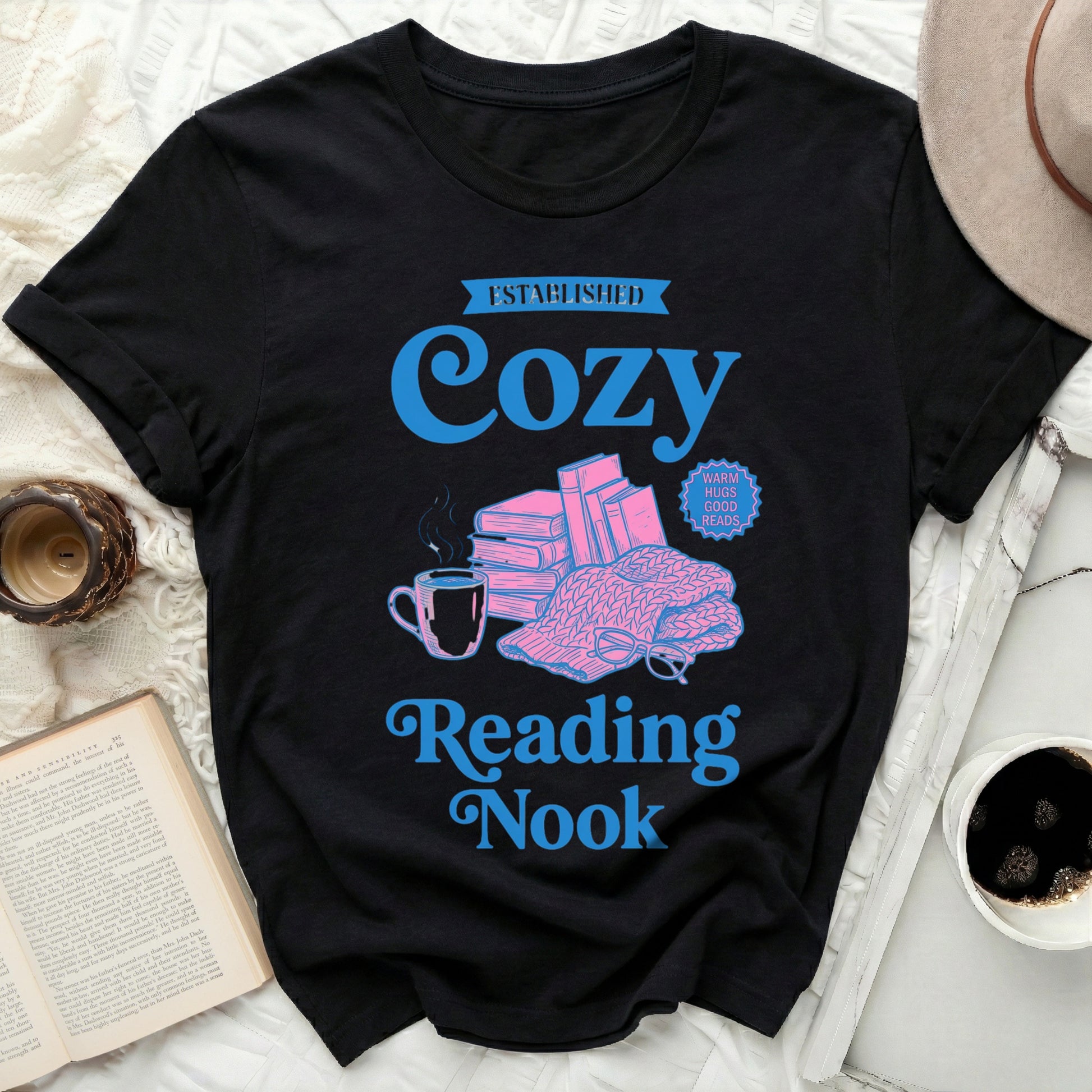 ESTABLISHED Cozy Reading Nook Enthusiast T-shirt product type
Cozy Reading
Reading Nook
Book Lover
Bookworm Gift
Literary Tee
Reader Shirt
Bookish Apparel
Bookish Gift
Coffee Lover
Tea Drinker
Cozy Vibes
Bibliophile Gift
Gift For Reader
Book Stack
Reading Shirt
Comfort Clothes
Aesthetic Shirt
Indie Reader
Reading Is Fun
Quiet Time