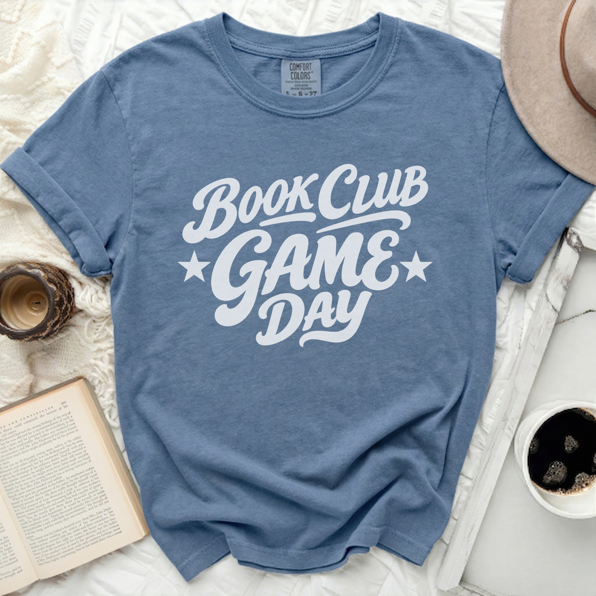 Book Club Game Day Tee