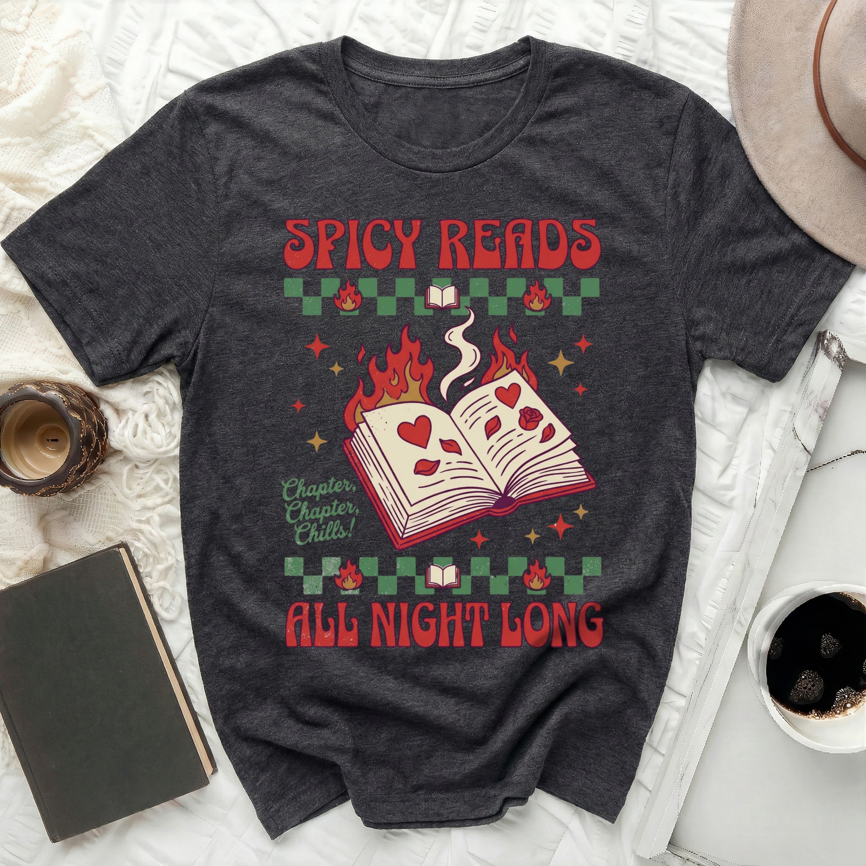 Spicy Reads All Night Long Chapter Chills product type
Spicy Reads
Book Lover
Reading Shirt
Dark Academia
All Night Long
Chapter Chills
Bookish Gift
Romance Reader
Flaming Book
Novel Fan
Cozy Reading
Unique Design
Graphic Tee
Unisex Shirt
Reader Apparel
Literary Tee
Bookworm Style
Hot Reads
Retro Design
Bookstore Vibe