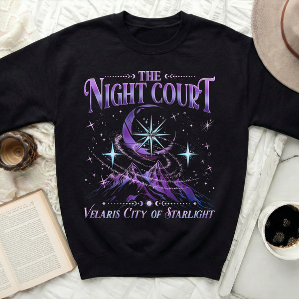 Night Court Sweatshirt in Black