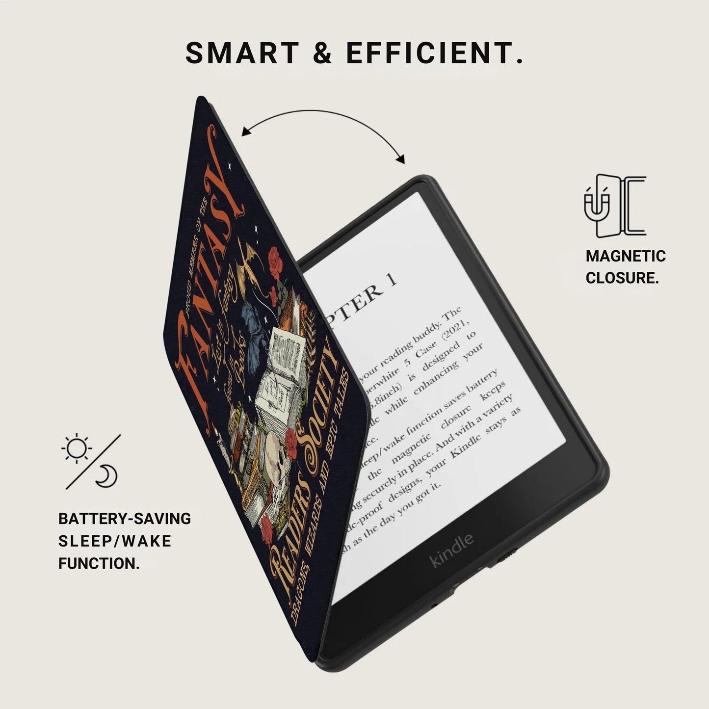 Smart & Efficient Kindle Fantasy Magnetic Closure product type