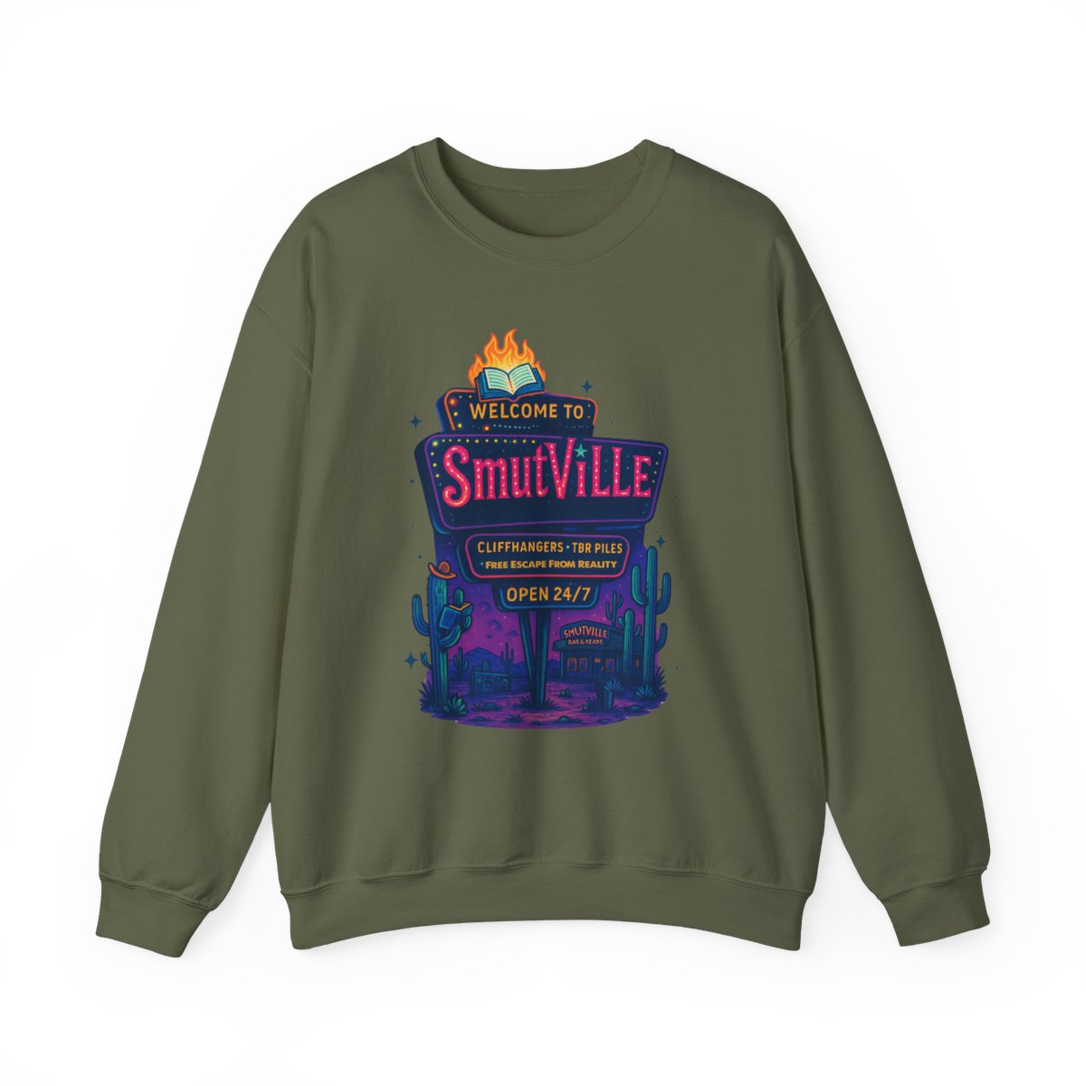 Welcome to StrutVille Cliffhangers 24/7 Printed Sweatshirt