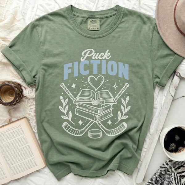 Puck Fiction Culture Clash Tee in Moss