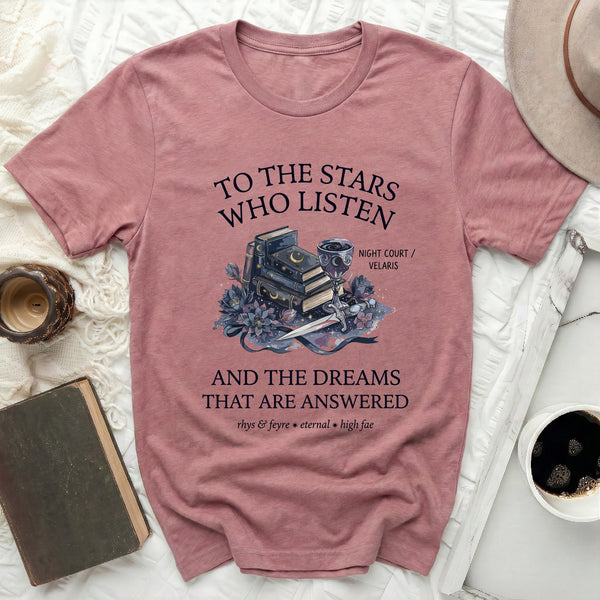 Rhys & Feyre Eternal Tee in Heather Mauve