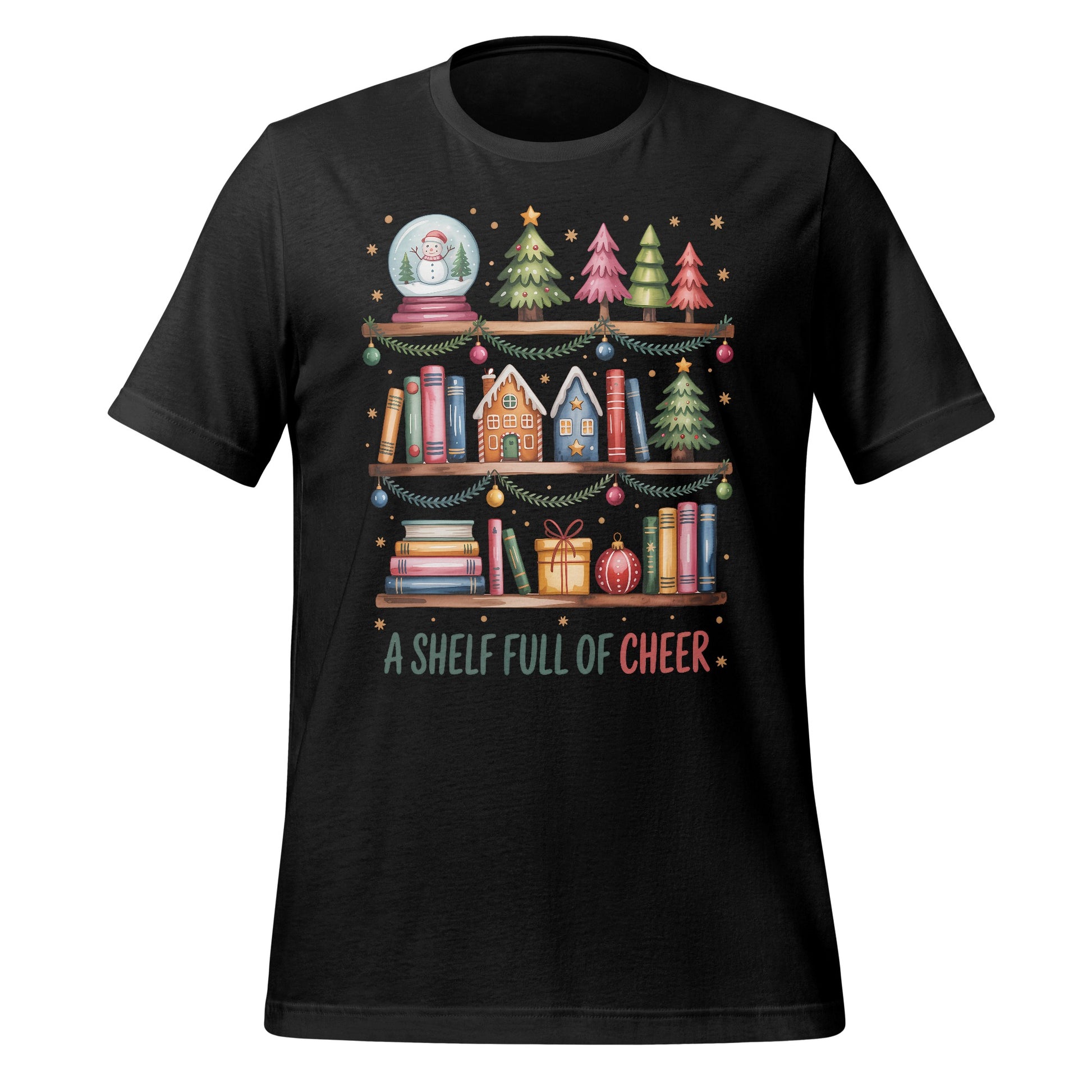 A Shelf Full of Cheer Festive Graphic T-Shirt
