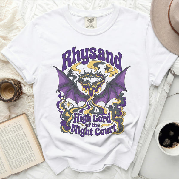 Rhysand Night Court Starlit Velaris Tee in White