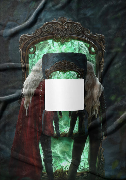 Fantasy Mirror Tapestry featuring Mystical Figures