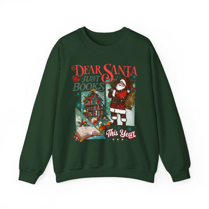 Dear Santa Just Books This Year Sweatshirt